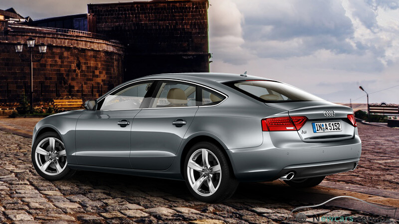 Audi A5 Rear and Side View
