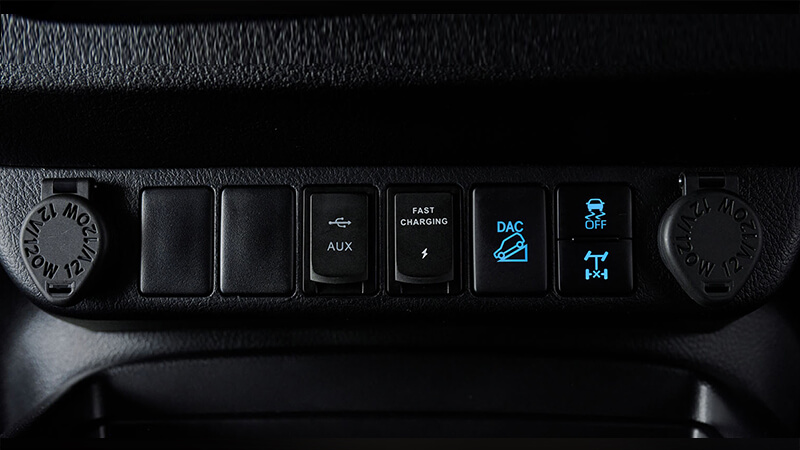 Toyota Hilux Revo Illuminated Central Controls