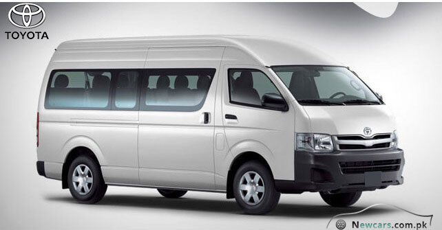 Toyota Hiace Dark Grey Color Side View